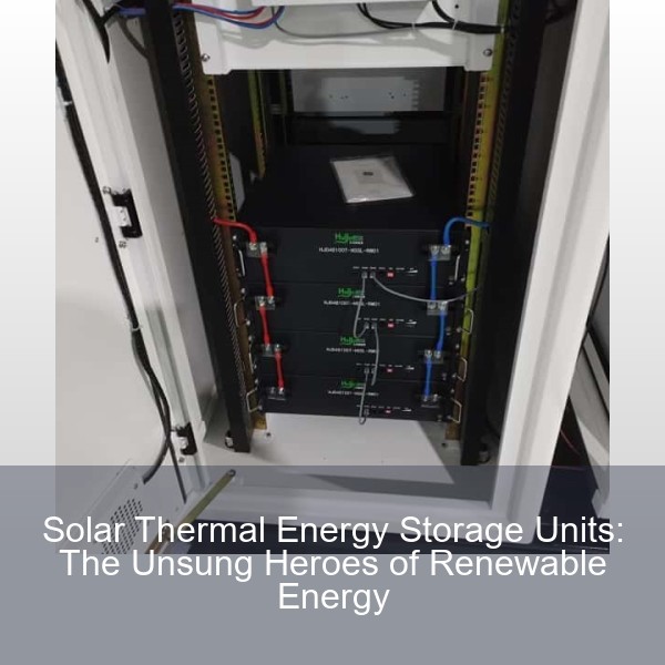 Solar Thermal Energy Storage Units: The Unsung Heroes of Renewable Energy